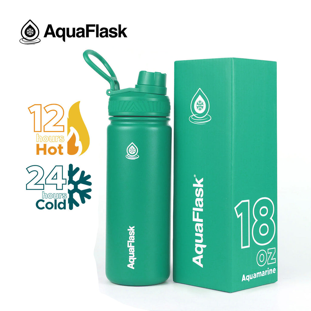 AquaFlask: Original Water Bottle - Aquamarine (532mL/18oz)