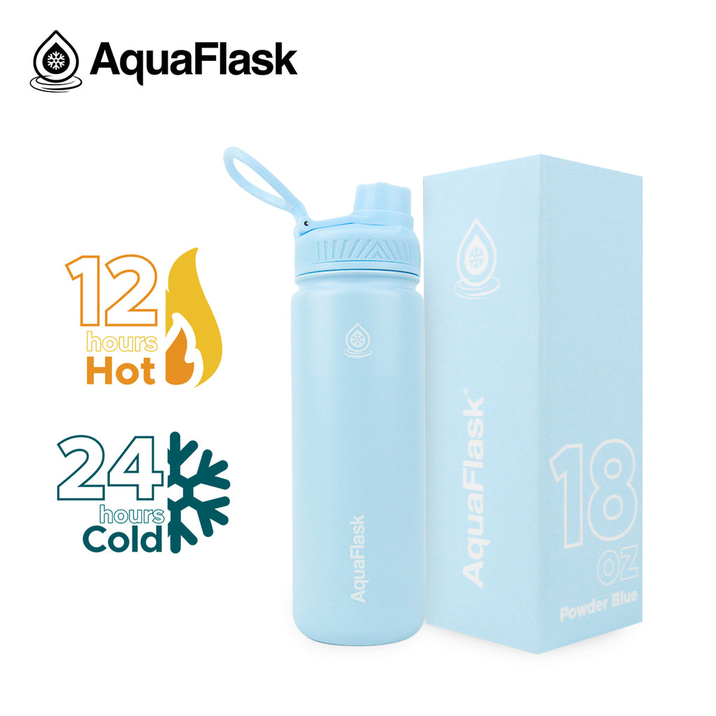 AquaFlask: Original Water Bottle - Powder Blue (532mL/18oz)