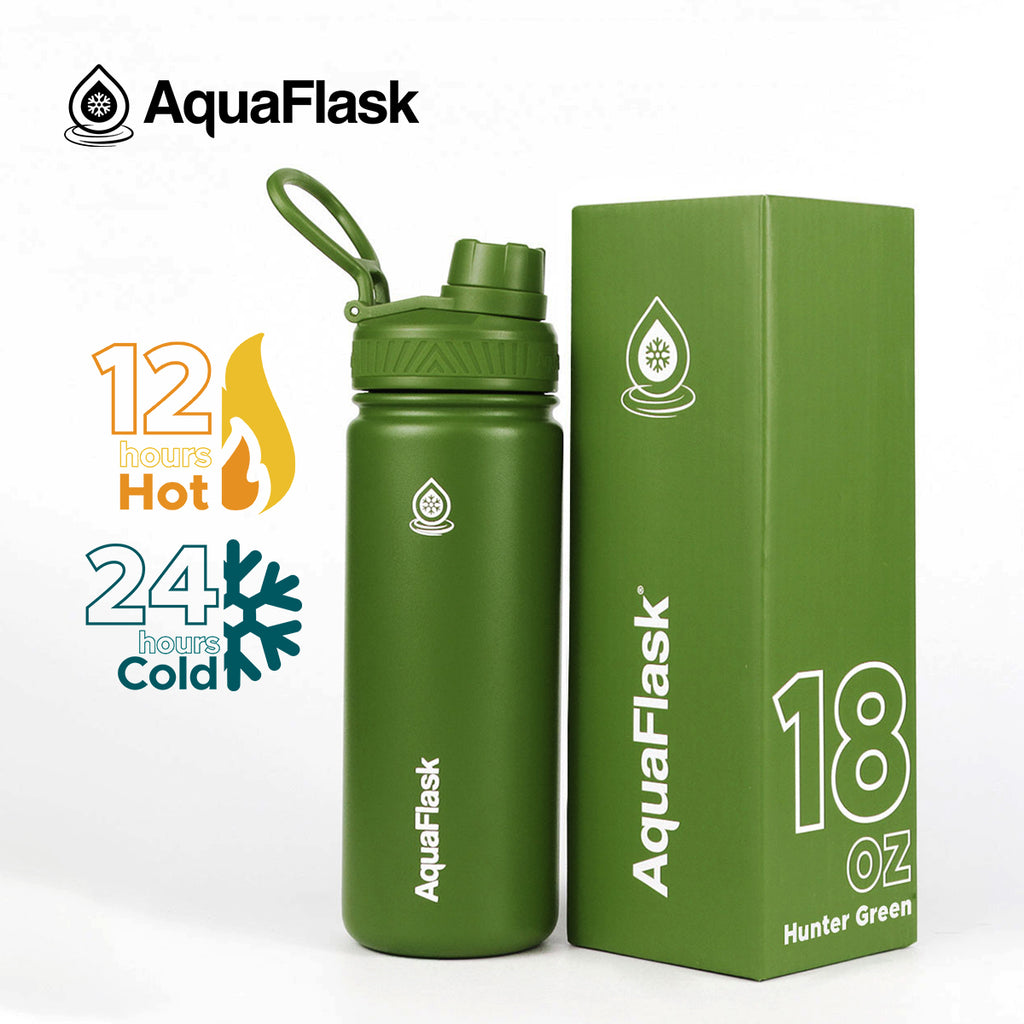 AquaFlask: Original Water Bottle - Hunter Green (532mL/18oz)