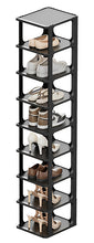 Load image into Gallery viewer, STORFEX 5 Tier Plastic Shoe Rack Storage Rack - Black