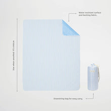 Load image into Gallery viewer, Sunnylife: Beach and Picnic Blanket - Le Weekend Mid Blue-Cream