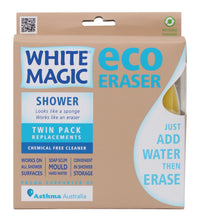 Load image into Gallery viewer, White Magic: Shower Eraser Sponge Refill (2 Pack)