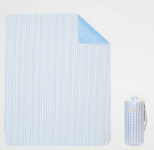 Load image into Gallery viewer, Sunnylife: Beach and Picnic Blanket - Le Weekend Mid Blue-Cream