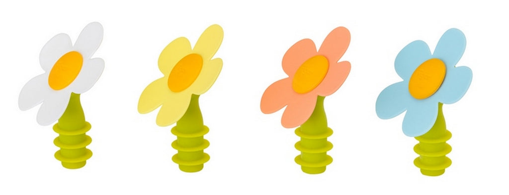 Vigar: Flower Power Silicone Bottle Stopper (Assorted)