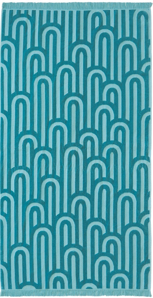 Bambury: HiLo Beach Towel Arcade - Turquoise