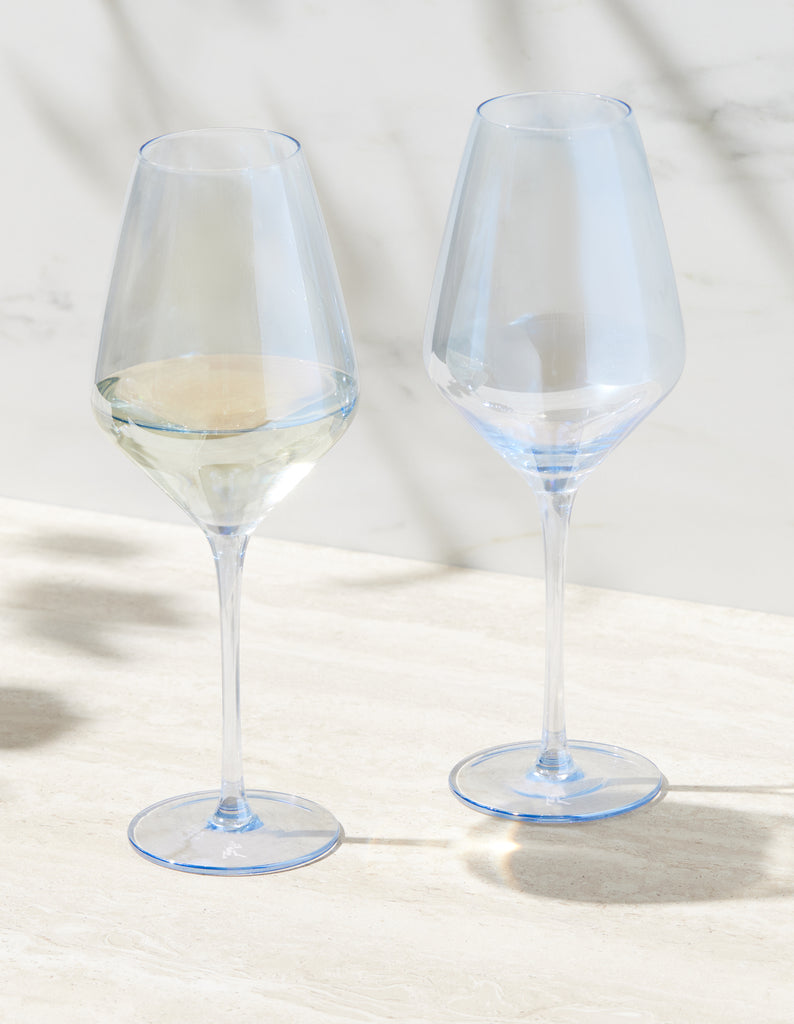 Maxwell & Williams: Glamour Wine Glass Set - Blue (Set of 2) (480ml)