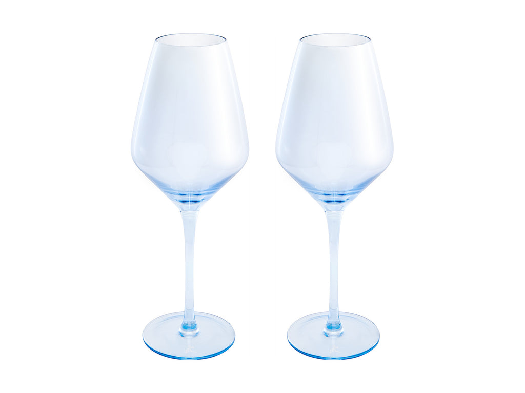 Maxwell & Williams: Glamour Wine Glass Set - Blue (Set of 2) (480ml)