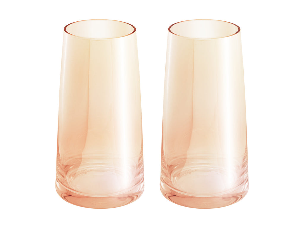 Maxwell & Williams: Glamour Highball Glass Set - Coral (Set of 2) (480ml)