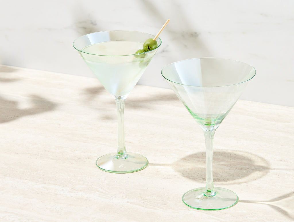 Maxwell & Williams: Glamour Martini Glass Set - Green (Set of 2) (230ml)