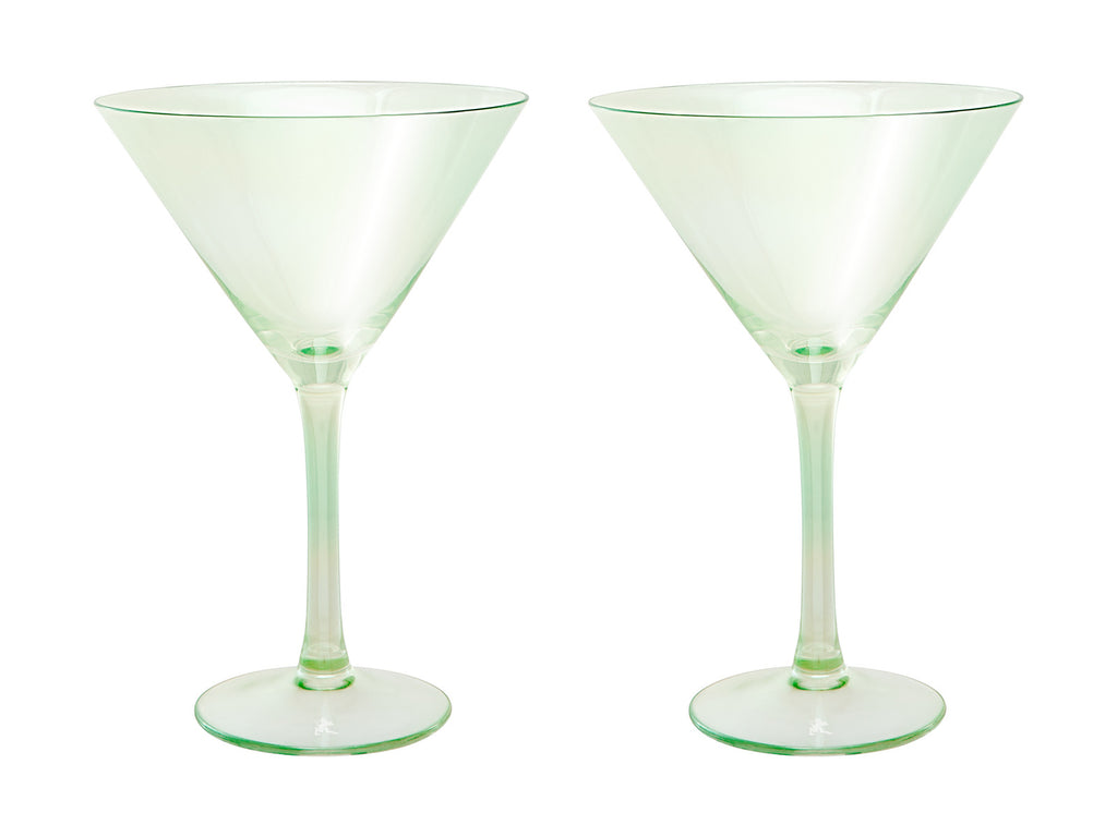 Maxwell & Williams: Glamour Martini Glass Set - Green (Set of 2) (230ml)