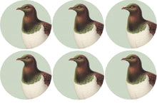 Load image into Gallery viewer, 100% NZ: NZ Kereru Cork Backed Placemat Set (6 Pack)