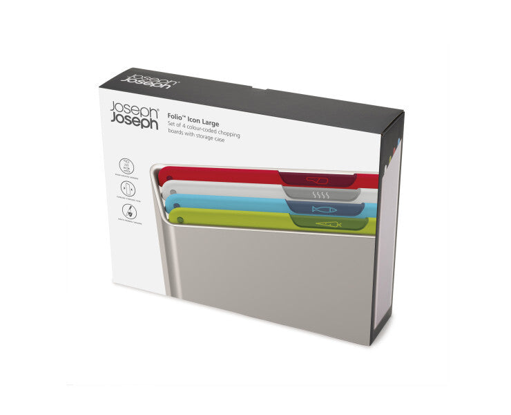 Joseph Joseph: Folio Icon 4-Piece Chopping Board Set - Large