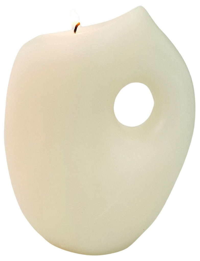 Urban Products: Abstract Vanilla Candle - Cream (14.5cm)