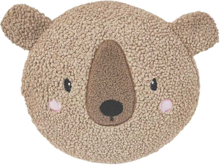 Urban Products: Bear Boucle Cushion - Brown (34cm)