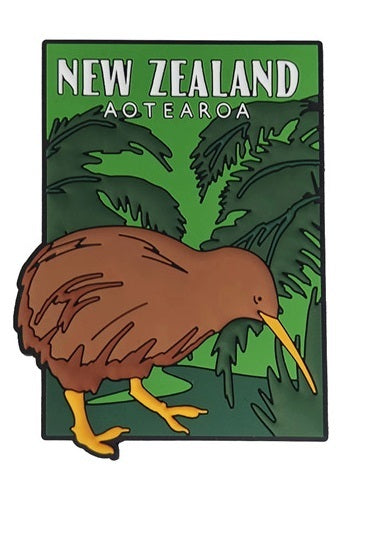 Moana Road: Silicone New Zealand Magnet - Kiwi