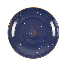 Load image into Gallery viewer, Ceramic Blue Crescent Moon Trinket Dish