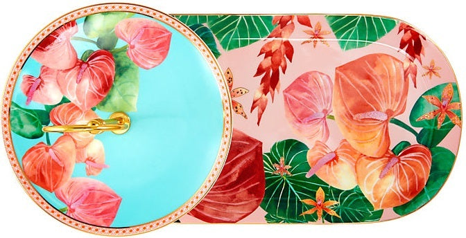 Maxwell & Williams: Teas & C's Tropicana 2 Tiered Entertaining Set