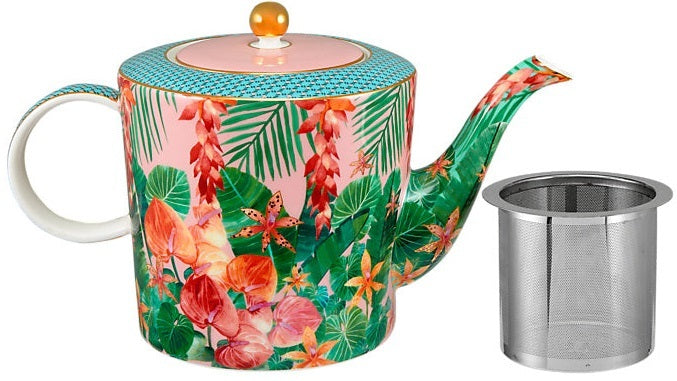 Maxwell & Williams: Teas & C's Tropicana Teapot With Infuser - Pink (1L)