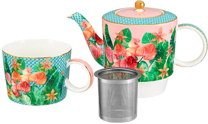 Maxwell & Williams: Teas & C's Tropicana Tea for One With Infuser (450ml)