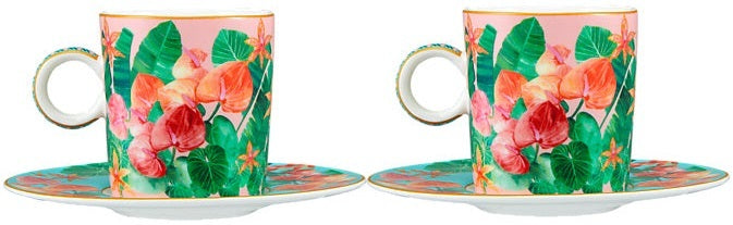 Maxwell & Williams: Teas & C's Tropicana Demi Cup & Saucer - Pink (Set of 2) (100ml)