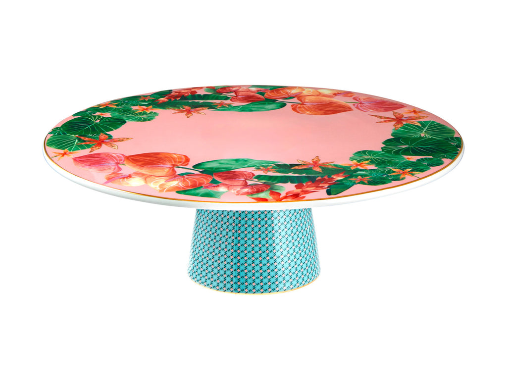 Maxwell & Williams: Teas & C's Tropicana Footed Cake Stand - Pink (28cm)