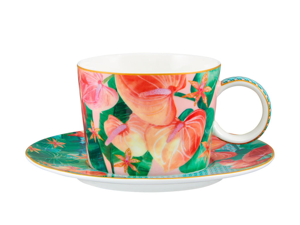 Maxwell & Williams: Teas & C's Tropicana Cup & Saucer - Pink (250ml)