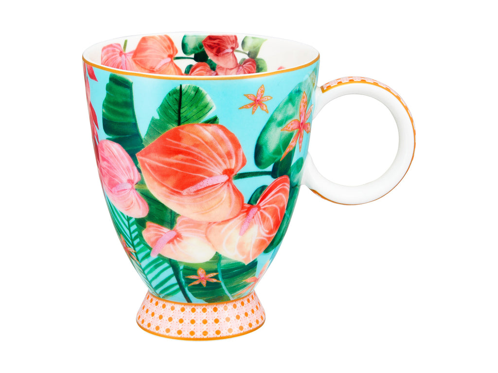 Maxwell & Williams: Teas & C's Tropicana Footed Mug - Blue (300ml)