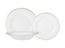 Load image into Gallery viewer, Maxwell &amp; Williams: White Gold Rim Dinner Set (12 Piece Set)