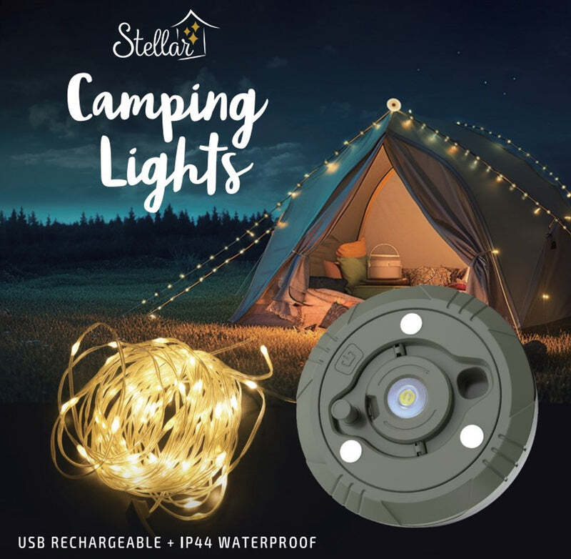 Stella Haus: Camping Lights (10m) Warm White - Stellar Haus