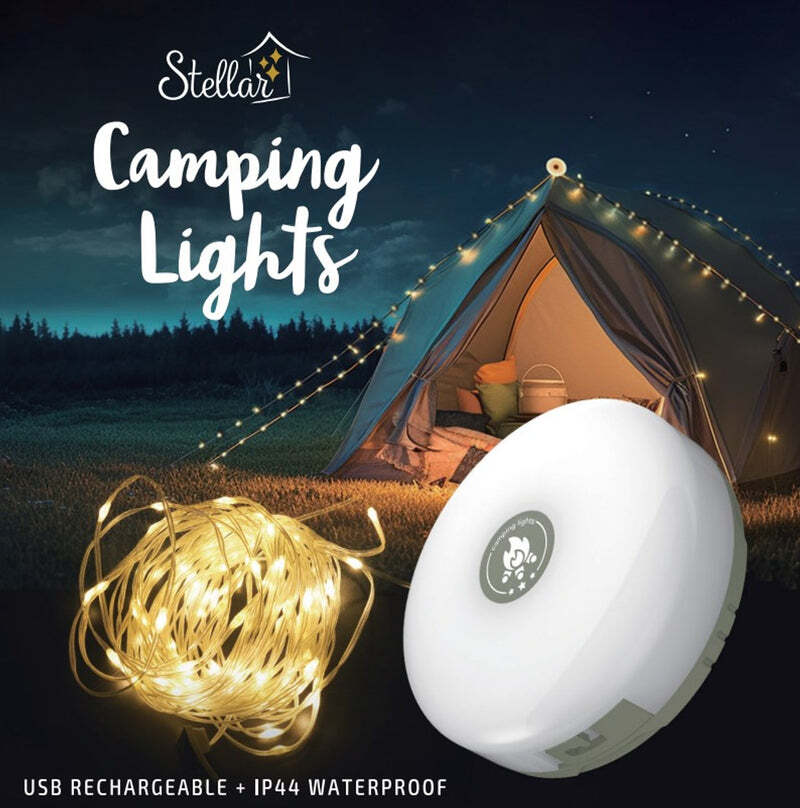 Stella Haus: Camping Lights (10m) Warm White - Stellar Haus