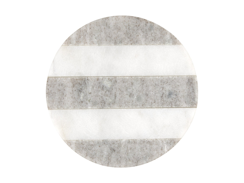 Maxwell & Williams: Coaster Collective Round Marble Coaster - Beige Stripe (10cm)