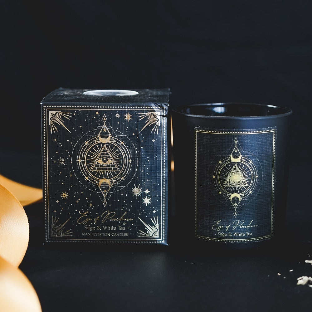 Pure Works: Eye of Providence Sage & White Tea Manifestation Candle (100g)