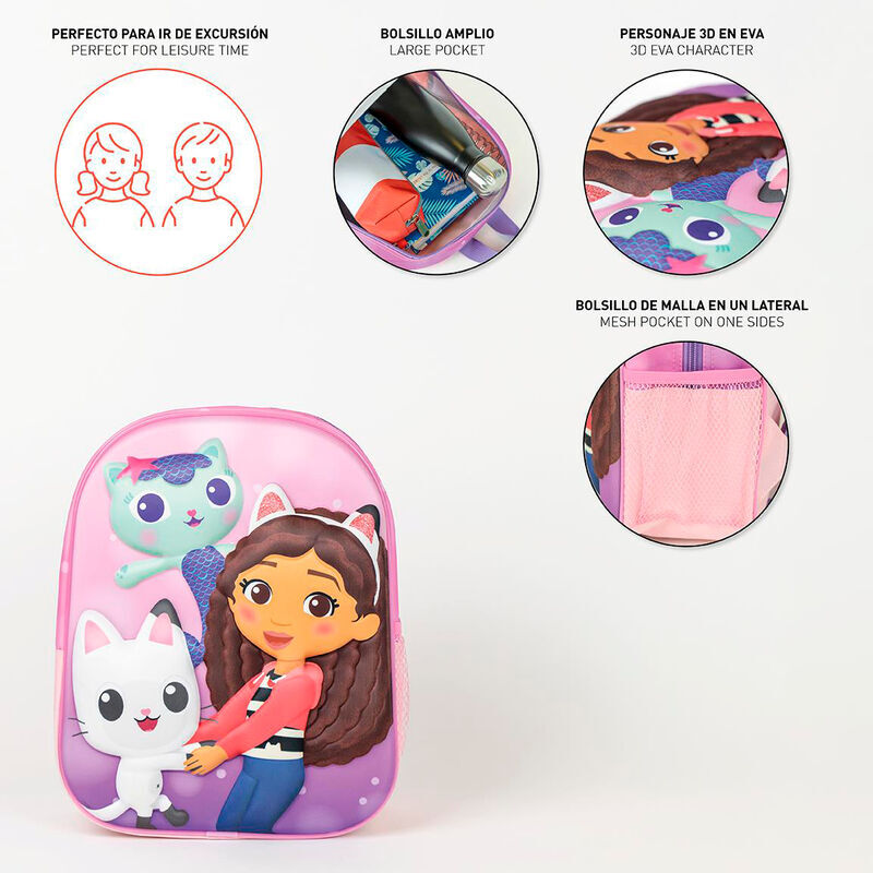 Gabby's Dollhouse: 3D Backpack (31cm)