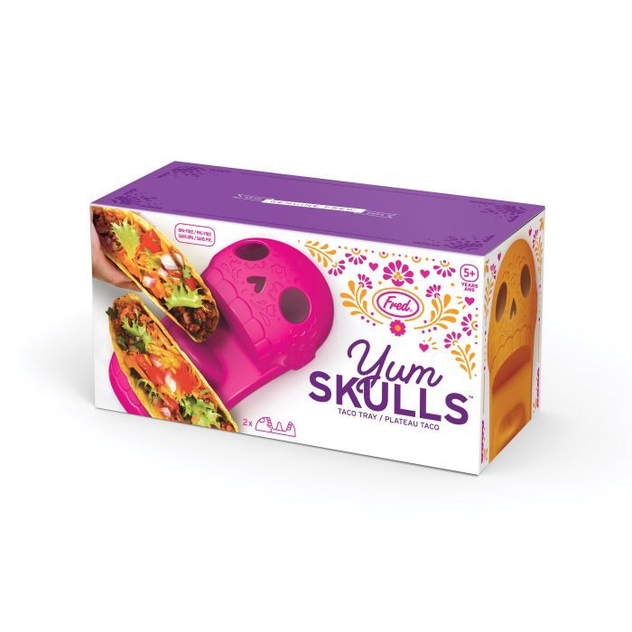 Fred: Yum Skulls Taco Holder - Orange