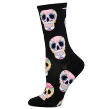 Load image into Gallery viewer, Socksmith: Dia De Los Muertos Socks - White