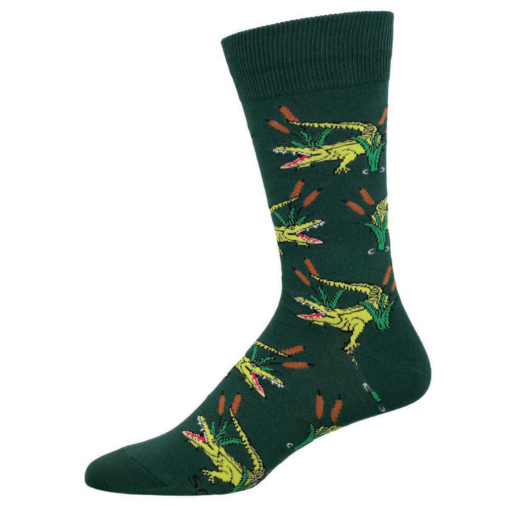 Socksmith: See Ya Later Alligator Socks - Green Heath