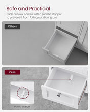 Load image into Gallery viewer, VASAGLE Freestanding Bathroom Floor Storage Cabinet with 3 Drawers