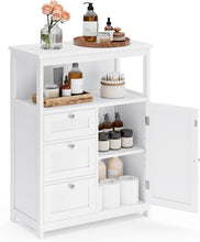 Load image into Gallery viewer, VASAGLE Freestanding Bathroom Floor Storage Cabinet with 3 Drawers