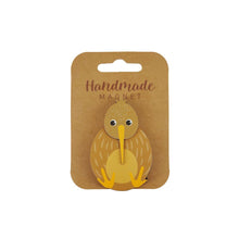 Load image into Gallery viewer, 100% NZ: Brown Kiwi Wooden Magnet