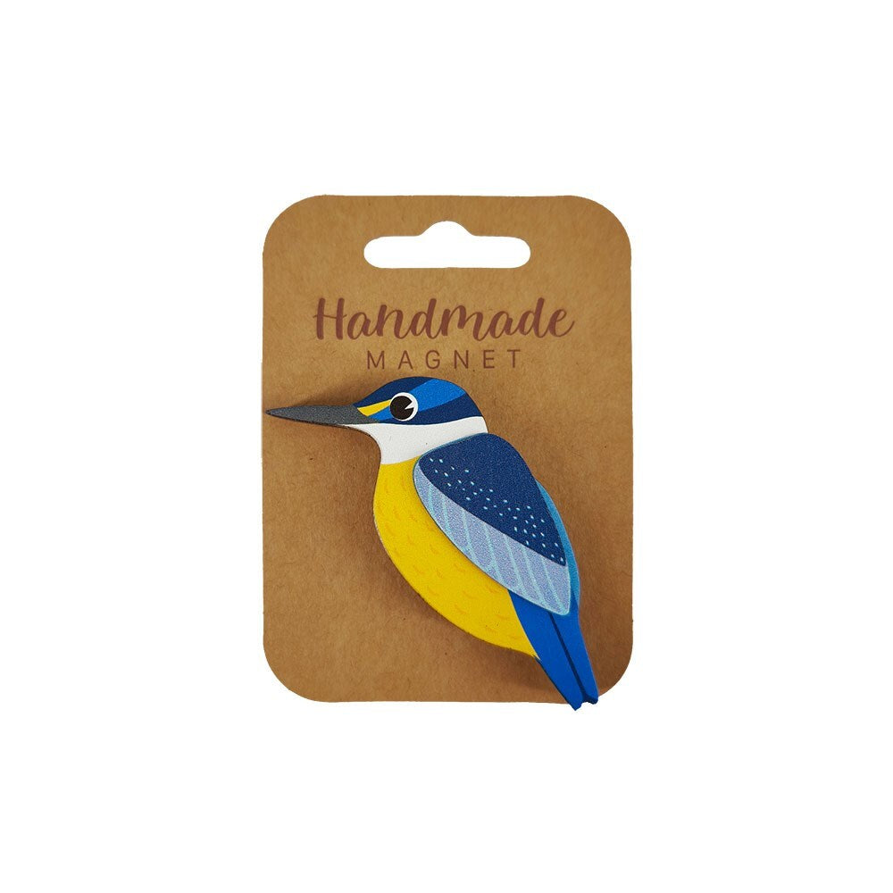 100 Percent NZ: Kingfisher Wooden Magnet - 100% NZ