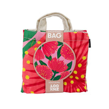 Load image into Gallery viewer, 100% NZ: Bright Botanical Pink Pohutukawa Shopping Bag