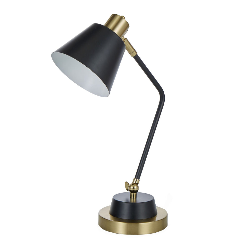 Amalfi: Ford Metal Black Table Lamp (46cm)