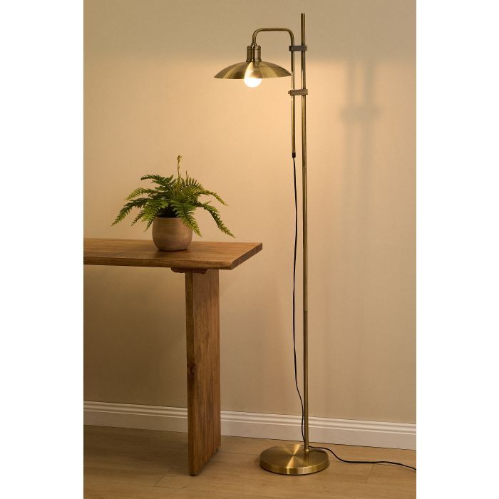 Academy: Rayner Metal Gold Floor Lamp (159cm)