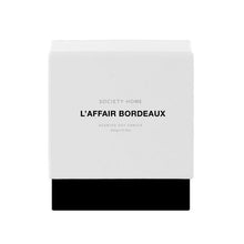 Load image into Gallery viewer, Society Home: L’Affair Bordeaux Scented Soy Candle 300g (11cm)