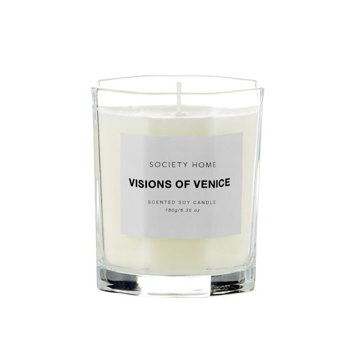 Society Home: Visions of Venice Scented Soy Candle 180g (8cm)