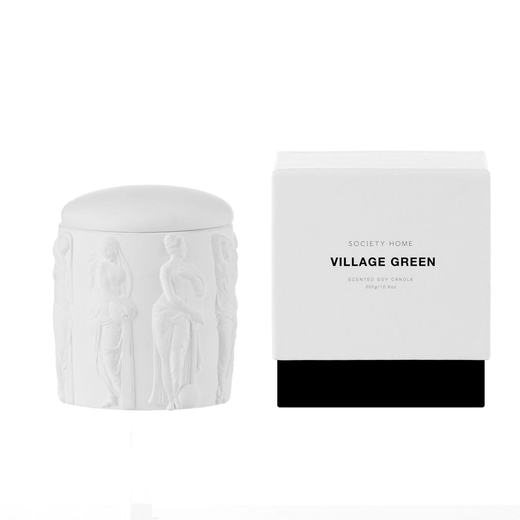 Society Home: Village Green Scented Soy Candle 300g (11cm)