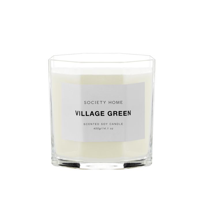 Society Home: Village Green Scented Soy Candle 400g (10cm)