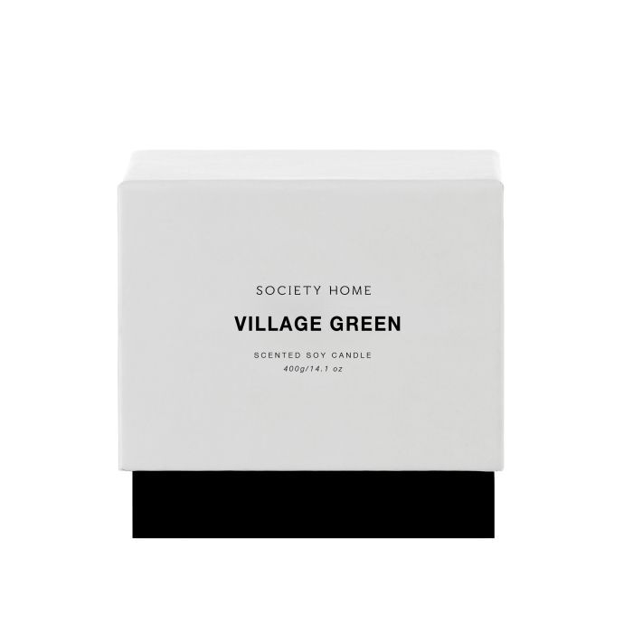 Society Home: Village Green Scented Soy Candle 400g (10cm)