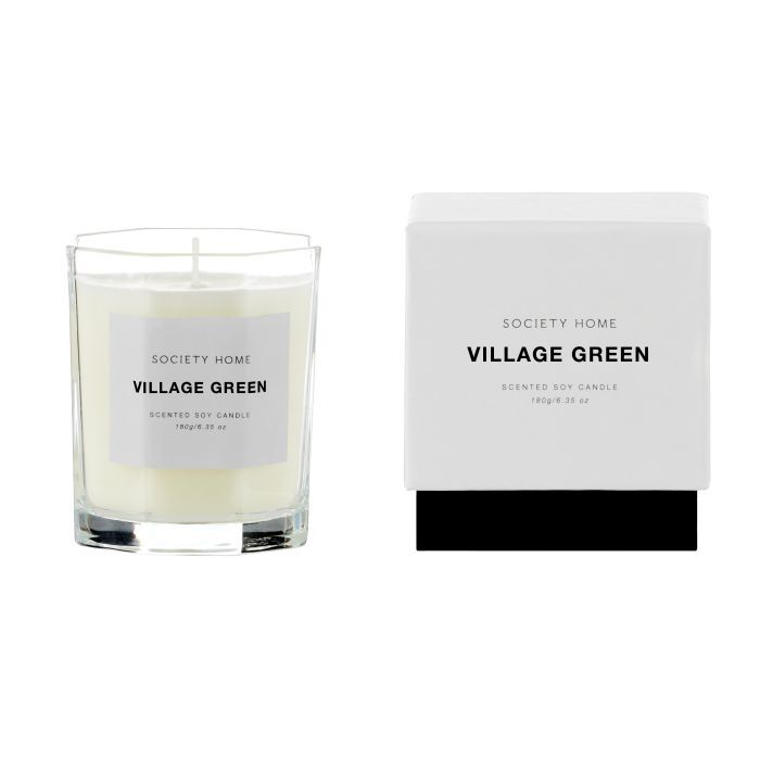 Society Home: Village Green Scented Soy Candle 180g (8cm)