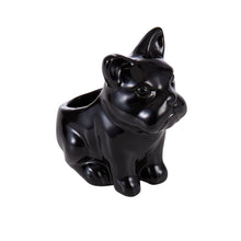 Load image into Gallery viewer, Emporium: Eddy Black Ceramic Puppy Planter (14cm)